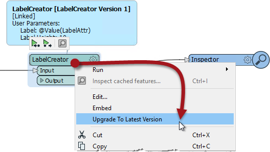 Upgrading a custom transformer to the latest version